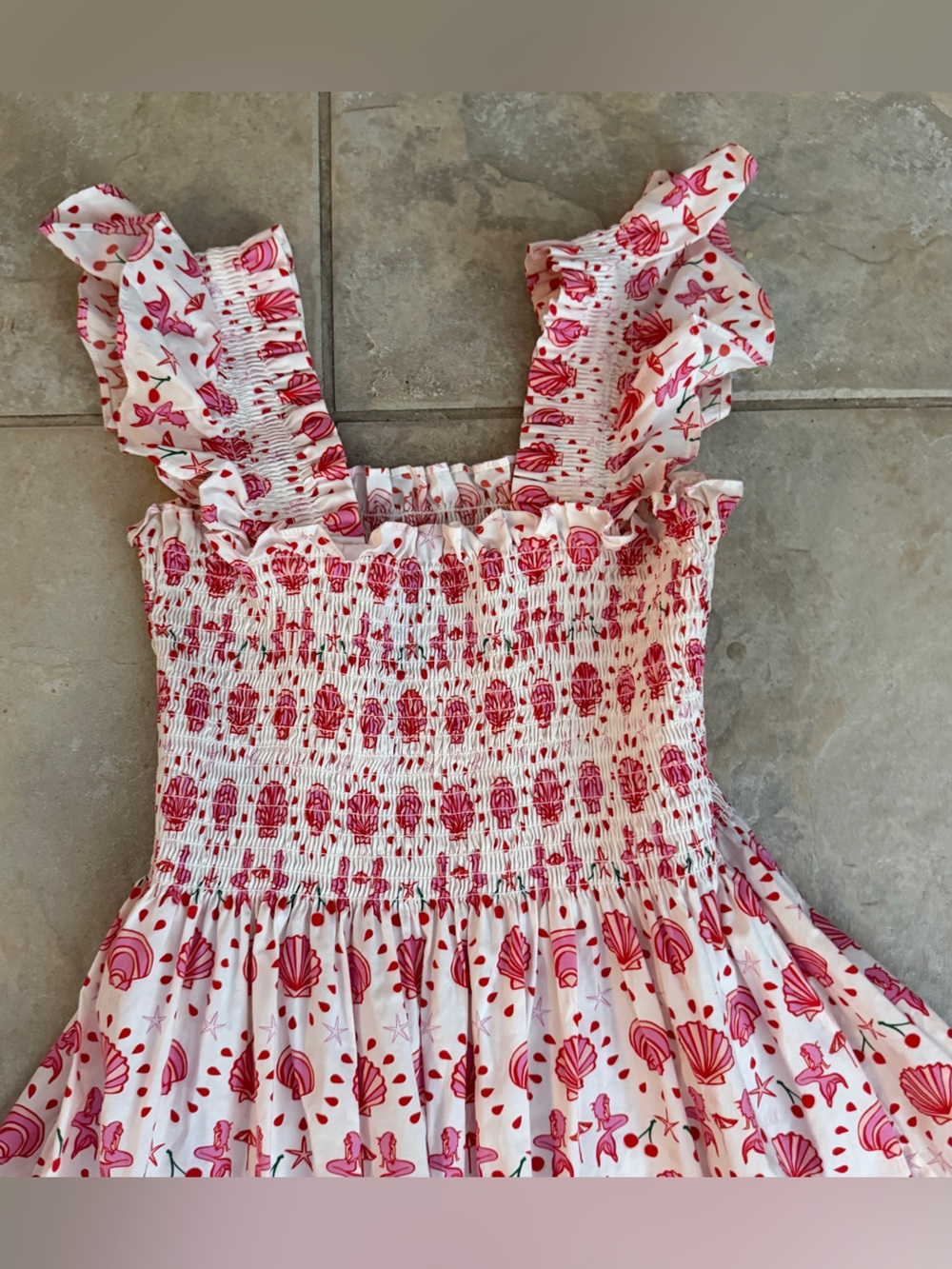 Hill House Home Ellie Nap Dress in Mermaid Seashell Mermaid Size XS - Picture 8 of 11